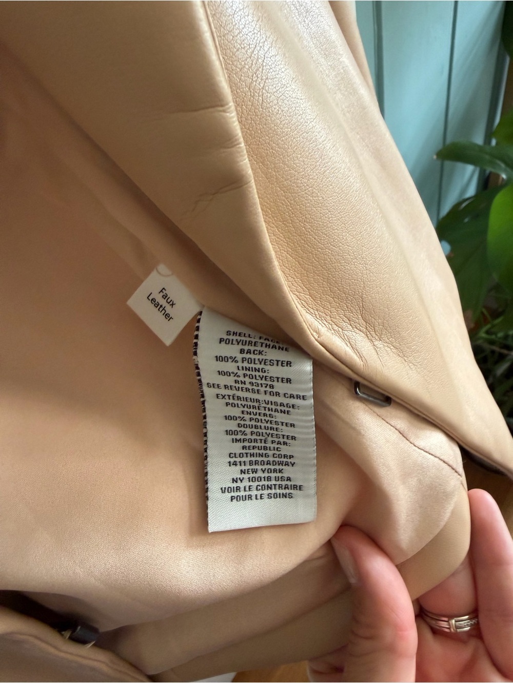 Jason Wu vegan Leather jacket size 8 - Picture 5 of 6